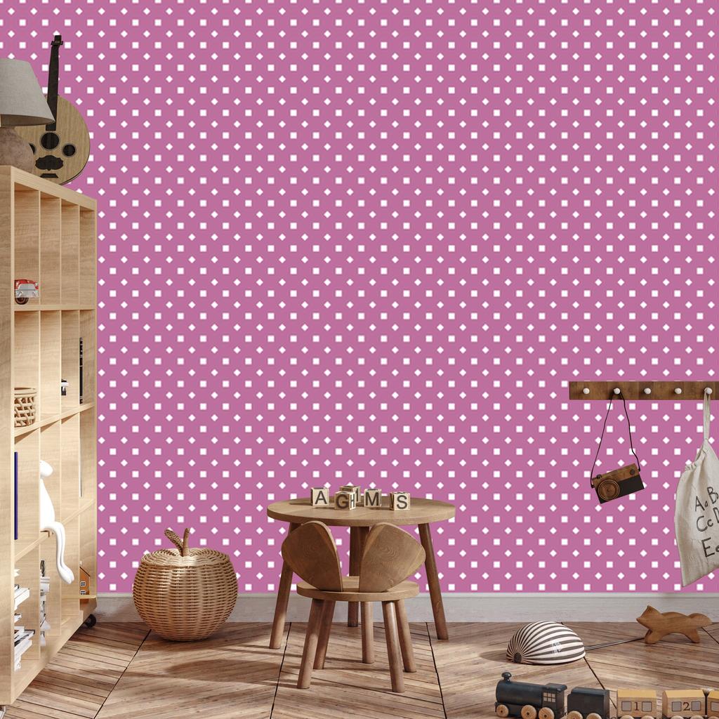 Dots Wallpaper, Clear Detail, Purple for Living Room and Bedroom 50x1000
