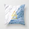 Ins Marble Geometric Print Square Pillow Cover Sofa Cushion Cover
