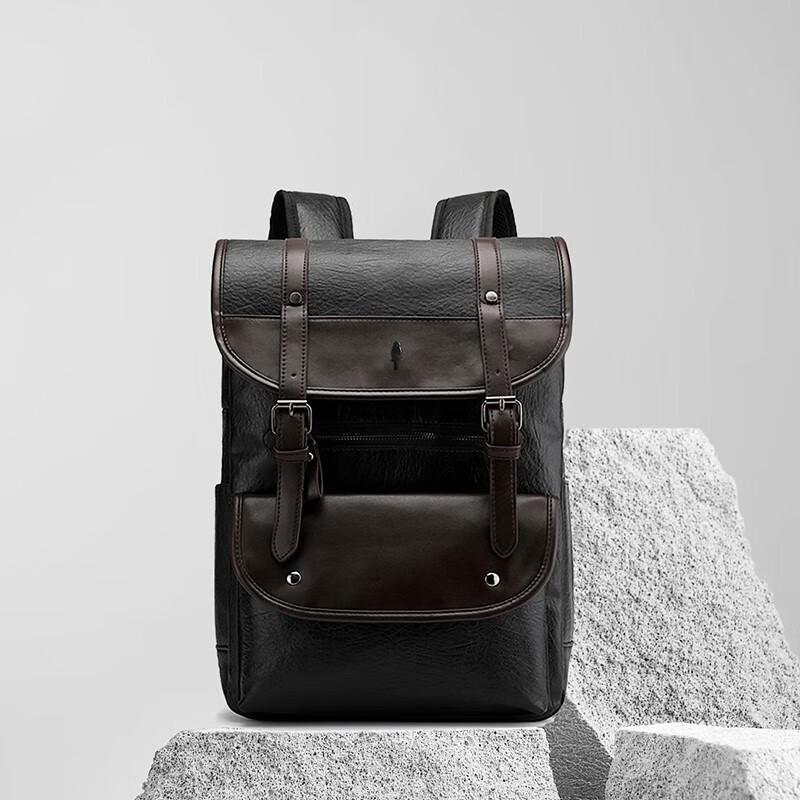 ZMN Business Casual Leather Backpack