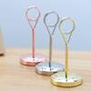 Round Stainless Steel Photo Clip Card Holder for Memo Postcard Paper Picture Table Number Holder Desktop Decoration Party Supply
