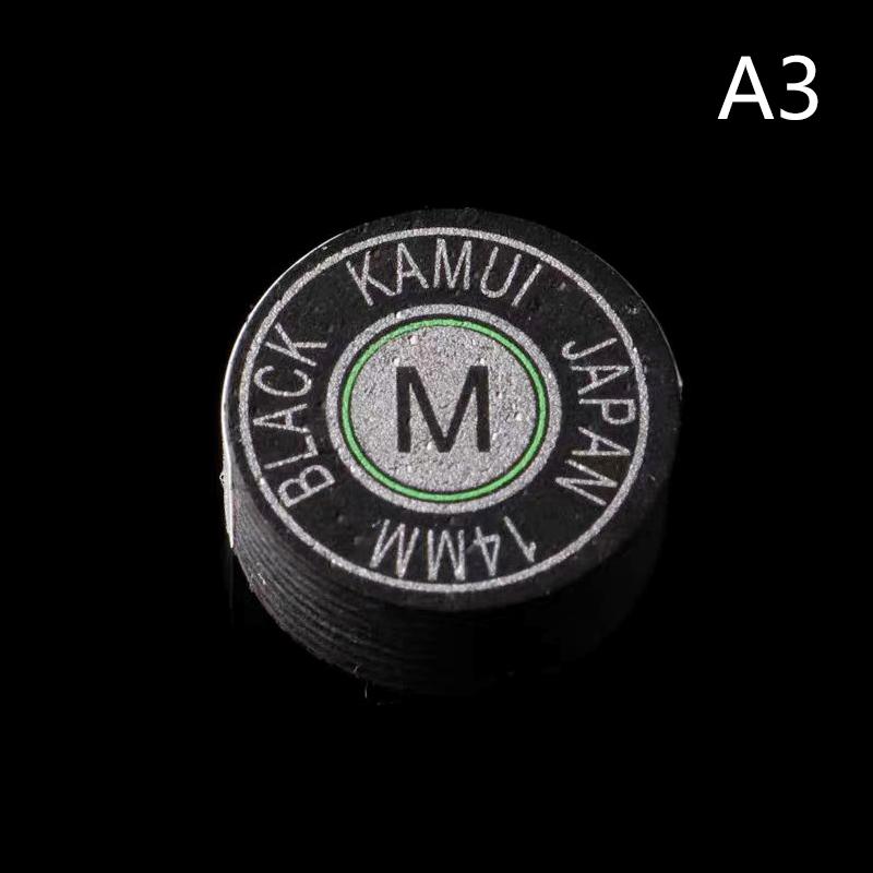 1Pc 14Mm Ss/S/M/H Cue Tip Quality Pool Billiard Leather Cue Tip Nine-Ball Cue Head Snooker Cue Tip Billiard Accessories