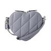 Coach Heart 19 Gold Letter Logo Quilted Leather Heart Shoulder Crossbody Bag Small Women's Lilac