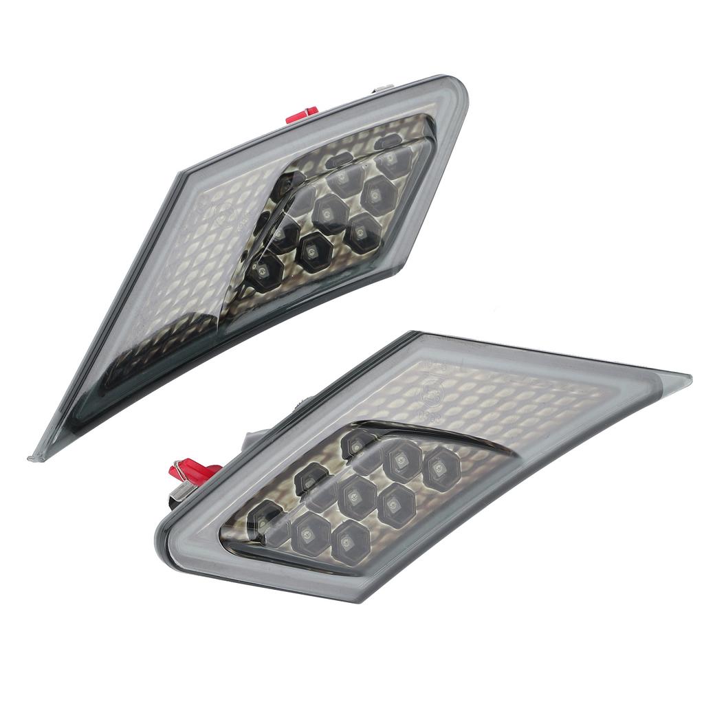 Pair LED Side Marker Turn Signal Leaf Lights Smoked Lens Fit for Scion FRs Subaru BRz GT86 1320