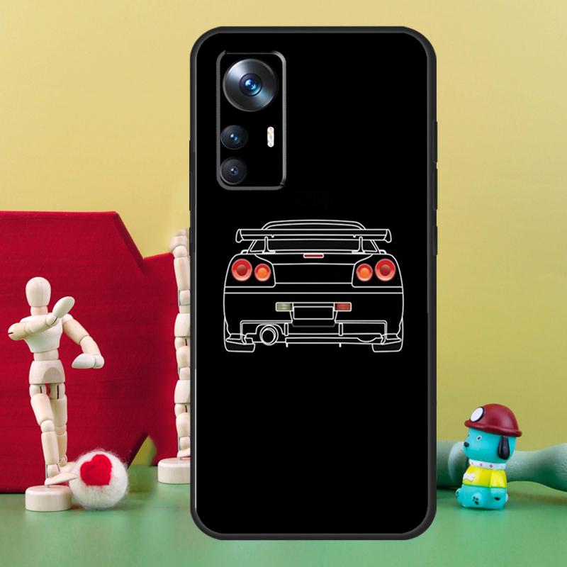 Sports Car JDM Drift Case For Xiaomi 15T 14T 13T Pro 13 14 15 Ultra 17 Pro Max POCO F5 F6 F7 X5 X6 X7 Pro Cover