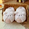 Autumn New Cute Groundhog Cotton Slippers Warm and Non-slip Indoor and Outdoor Wear Non-slip Warm Fluffy Slippers