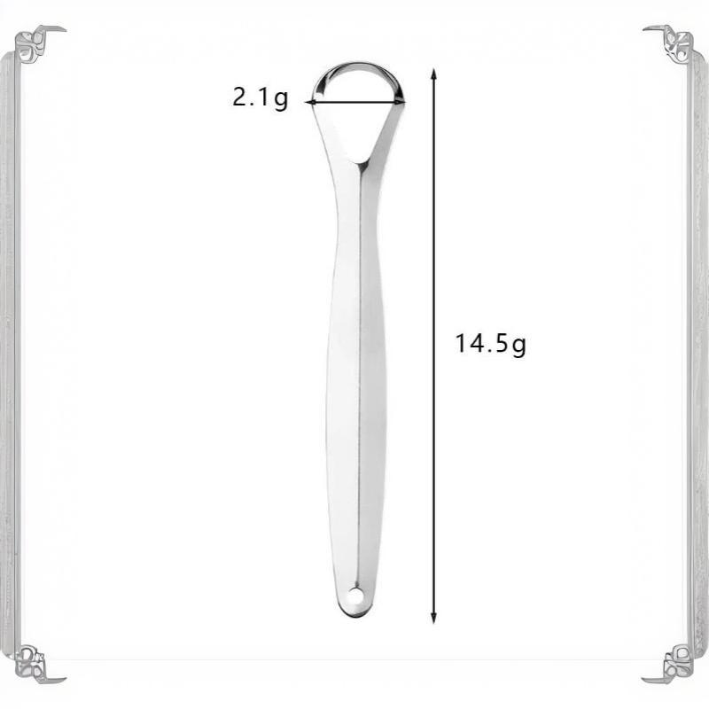 3Pcs Stainless Steel Tongue Scraper Professional Tongue Brush Cleaner For Removing Tongue Coating Oral Care Tool
