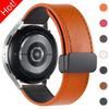 20mm Leather Strap For Samsung Galaxy Watch 6 5 4 7Classic 43mm 47mm 44mm 40mm 42mm 45mm Magnetic Buckle Band for Huawei GTS BIP