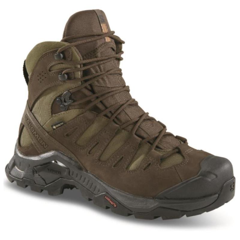 SALOMON QUEST TRACKER GORE TEX Water Resistant Slip Resistant Short Mid Calf Outdoor Boots Unisex Tan Sneakers L47605500