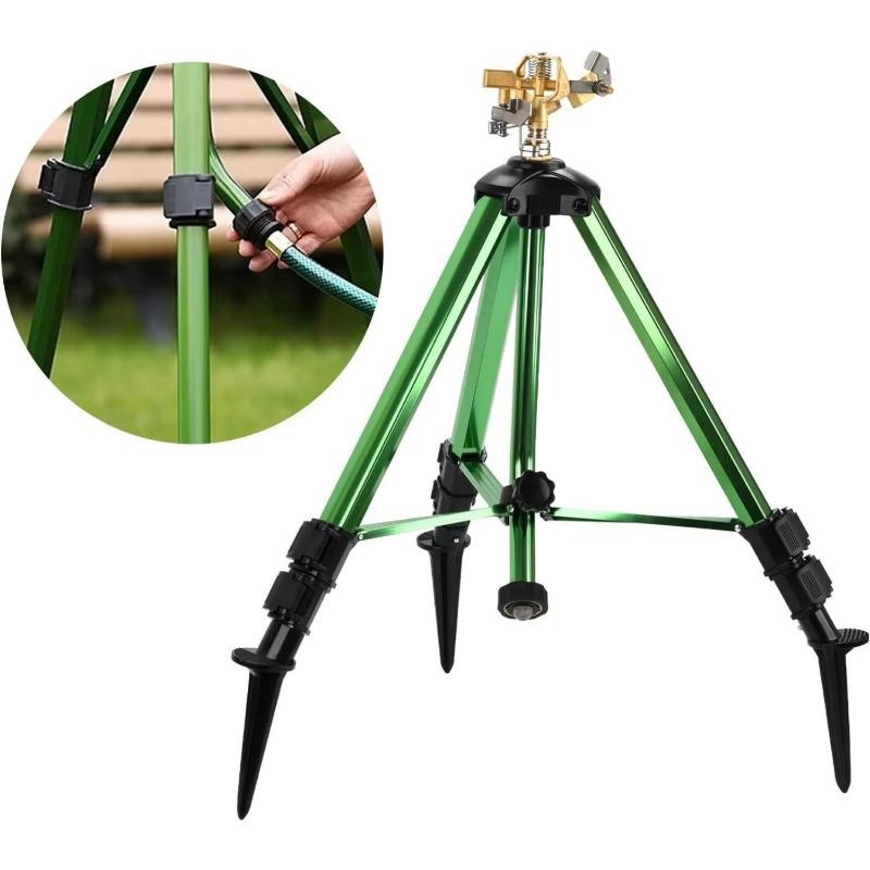 Τρίποδος Εκτοξευτήρας, Εκτοξευτήρας Κήπου, Περιστρεφόμενος 360 Μοιρών Εκτοξευτήρας Άρδευσης για Γκαζόν/Αυλή/Κήπο, Ρυθμιζόμενου Ύψους