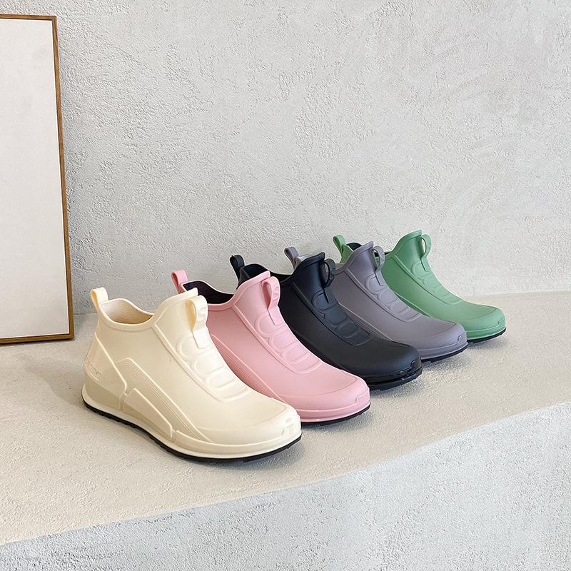 Fashion Comemore New Rain Boots Women Waterproof Men's Short Rain Boots Non-slip Kitchen Water Shoes Thick-soled Fishing Rubber Shoe 44