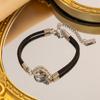 Elegant 18K Gold Titanium Steel Bracelets: European & American Fashion, Non-fading, Women's Versatile Personality Hand Jewelry
