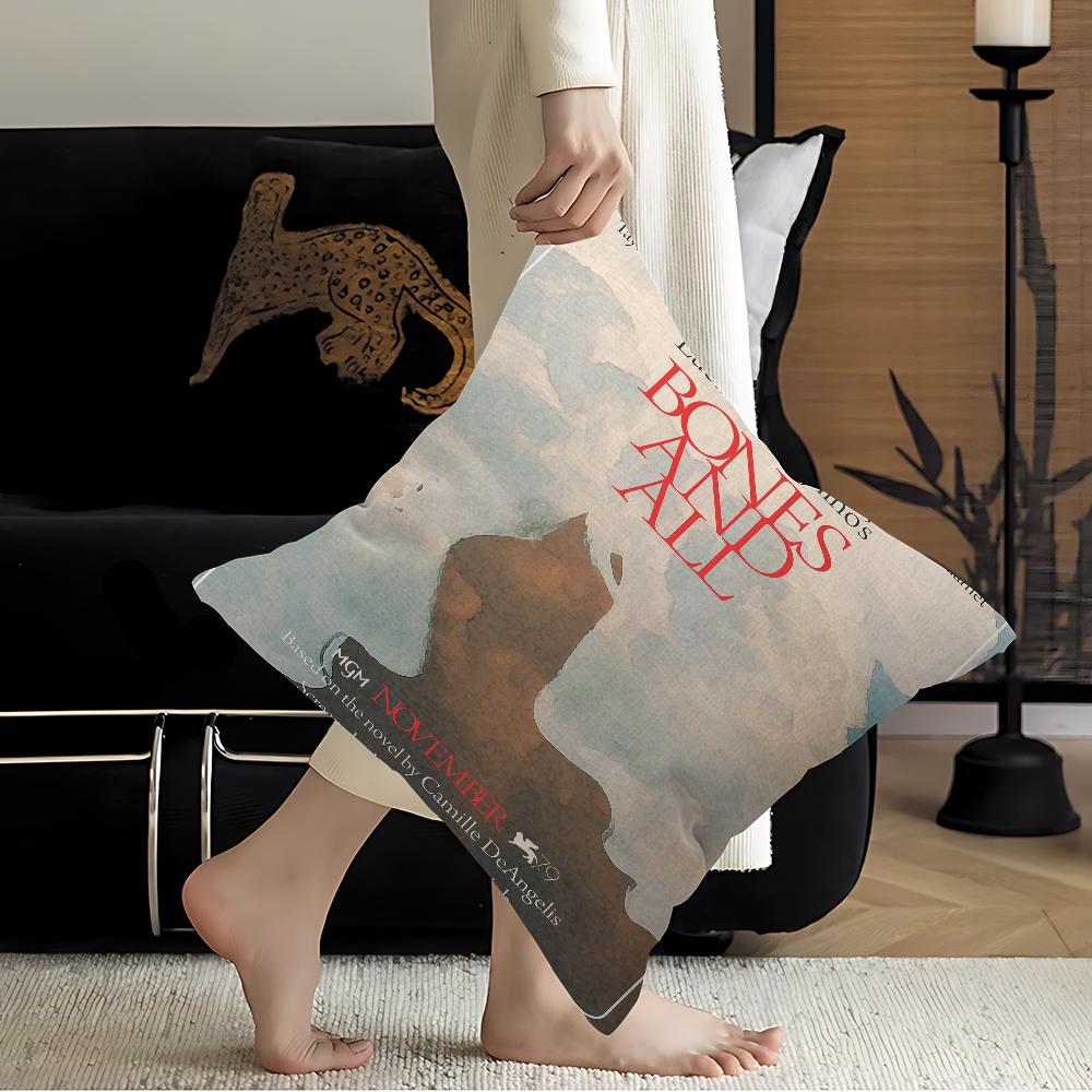 

Bones and All Film Pillow Gift Home Office Decoration Bedroom Sofa Car Cushion Cover case 45x45 16x16Inch