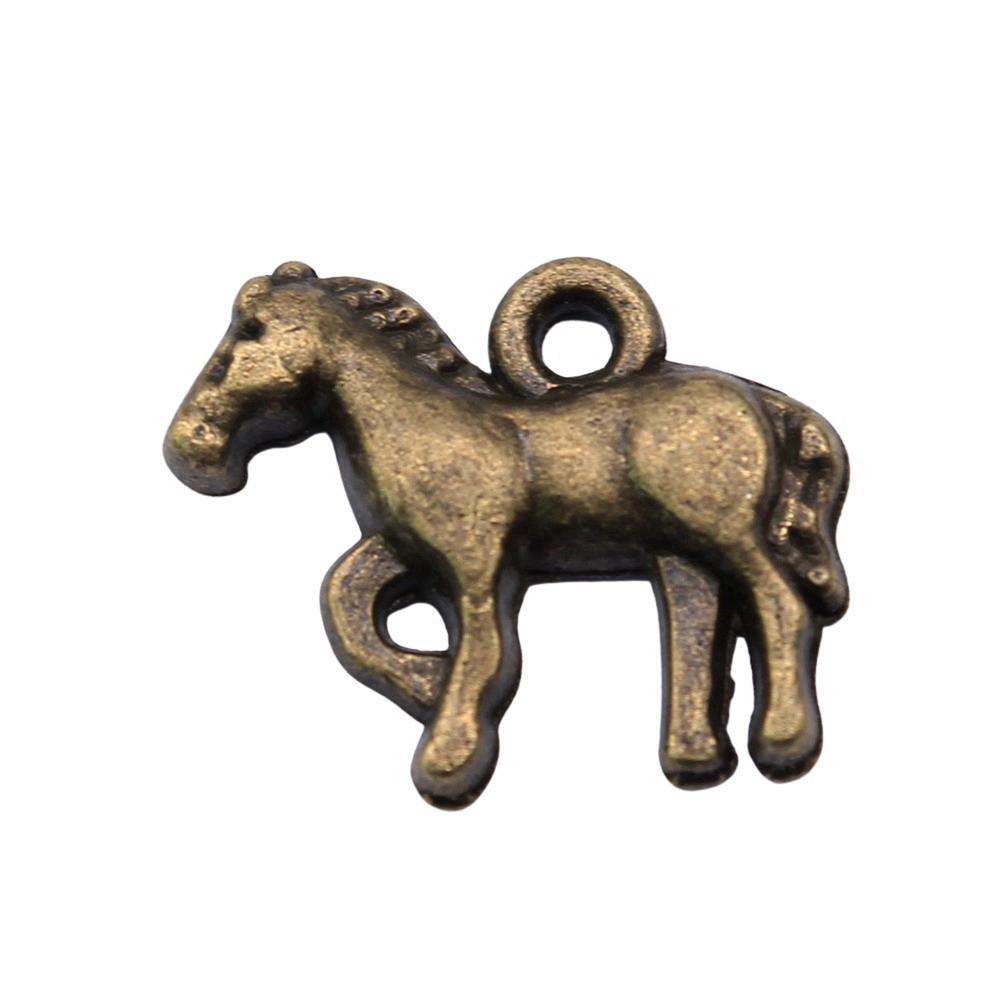Antique Horse Pendants Metal Animal Charms For DIY Jewelry Handmade Craft Supplies