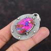Natural Kingman Pink Dahlia Turquoise Pendant 925 Sterling Silver Pendant Beautiful Gemstone Handmade Jewelry Gift For Women Amazing Pendant