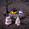 Halloween Micro Landscape Decoration Miniature Figurines Cartoon Resin Small Ornaments Crafts Cute Pumpkin Ghost Decoration