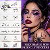 Cosmetic Grade Ink Body Art Halloween Makeup Eye Temporary Tattoos, Waterproof Spider Web Bat Eyeliner Realistic Tattoo Effects Shadow