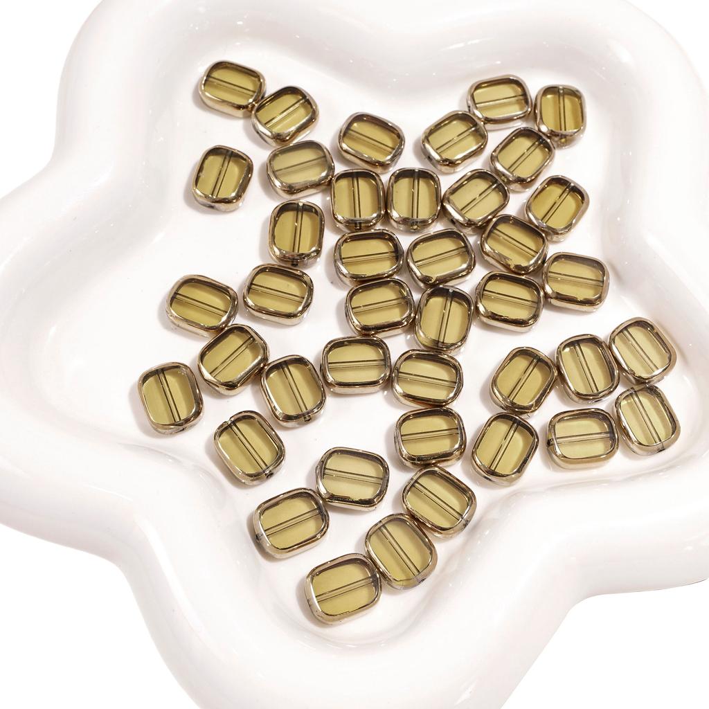 5-10pcs Ellipse Glass Bead Crystal Scattered Beads For DIY Bracelets Necklaces Jewelry Making