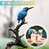 Jade Bird Garden Ornament, Kingfisher Figurine, Realistic Garden Animal Figurine (Kingfisher)