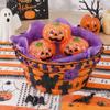 Glitter Stress Ball 1/2/3Pcs Halloween Pumpkin Head Ball Anxiety Relief Spooky Toy Toy Stretchy Orange Sensory Elastic