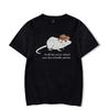 Rat Cartoon Graphic Men Tshirt Casual Clothing Short Sleeve T-shirt Japanese Style Oversized T Shirt Homme Women Men's Clothing