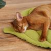 New Cat Bed Mats Soft Cotton Leaf Shaped Kitten Cat Puppy Dog Bed Mat Sleep Blanket Home Pets Double Sided Pad Rugs Washable