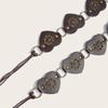 Retro Wide Heart Link Belt Fashion Accessory Waist Cincher Band For Jeans Dresses In Multiple Color