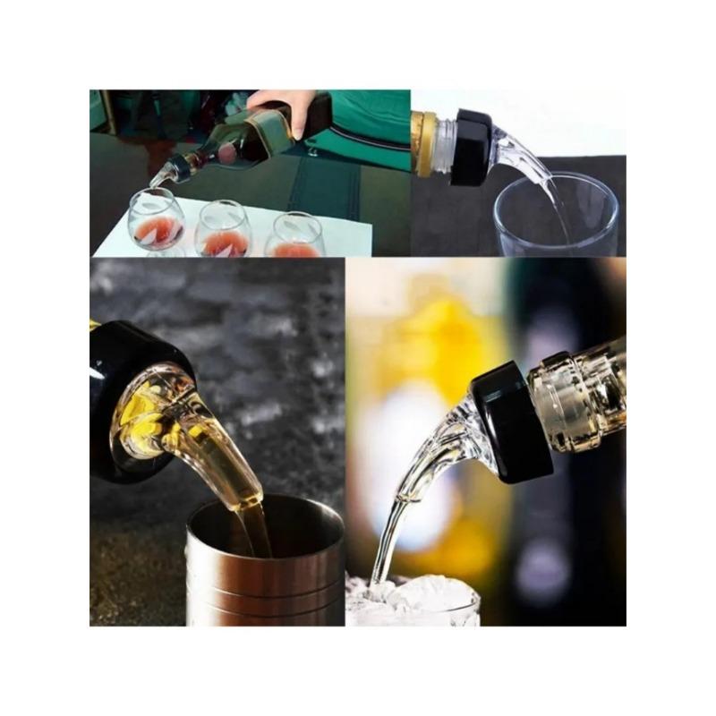 3pcs Decanter Wine Measuring Device Wine Spout 30ML Wine Baijiu Oi Device Bottle Stopper Automatic Measured Bottle Pourer