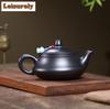 191ml Classic Yixing Purple Clay Teapots Handmade  High Mountains Pot Raw Ore Stone Yellow Mud Kettle Zisha Tea Set Tableware