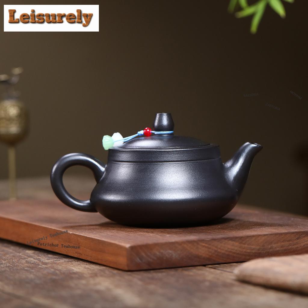 191ml Classic Yixing Purple Clay Teapots Handmade  High Mountains Pot Raw Ore Stone Yellow Mud Kettle Zisha Tea Set Tableware