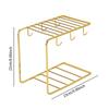 Cup Drying Rack Cup Rack Dryer for Countertop Drainer Holder Bottle Drying for Countertop Office Living Room Table Restaurant