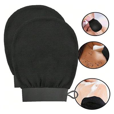 1 PCS Dual Side Exfoliating Glove Silicone Body Scrubber For Deep Cleansing Dead Skin Removal Bath Shower Use