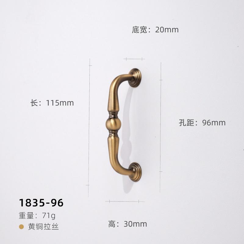 Antique Bronze Kitchen Cabinet Pull Wardrobe Door Handles French Vintage Single-Hole Drawer and Shoe-Rack Knobs Furniture Handle