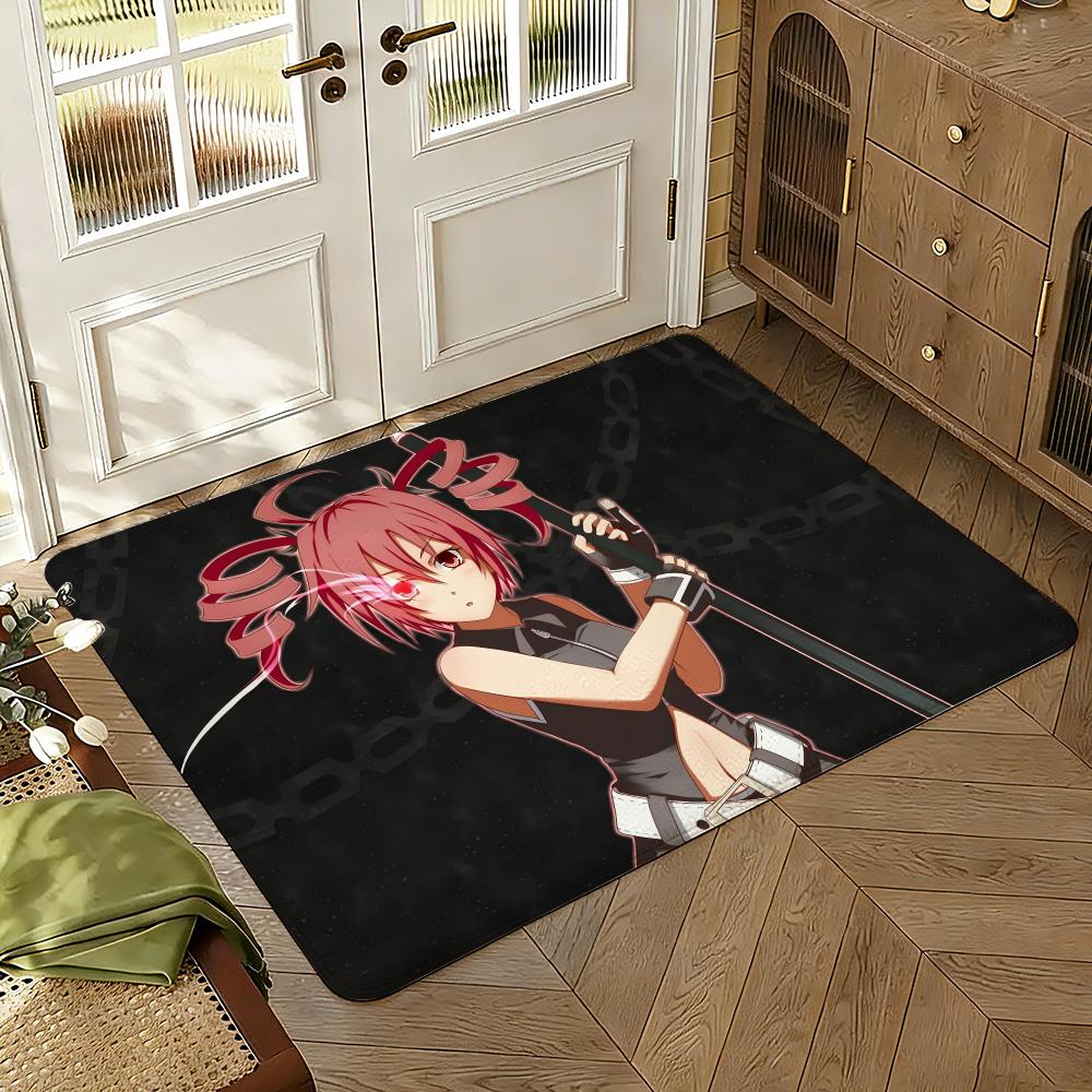 K-Kasane Teto Pink American Floor Mat Soft Thickened Absorbent Non-Slip Bedroom Living Room Door Mat Home Decor Flannel Rugs