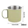 Camping Mug Stainless Steel Cup Tourist Tableware Picnic Utensils Outdoor Kitchen Equipment Travel Cooking set outdoor Hiking