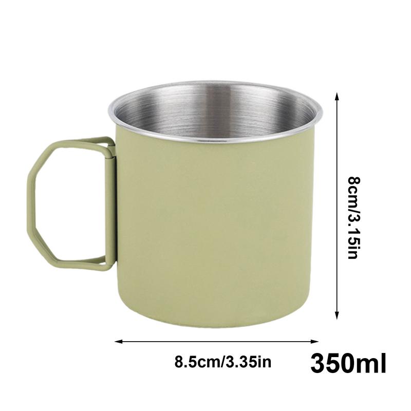 Camping Mug Stainless Steel Cup Tourist Tableware Picnic Utensils Outdoor Kitchen Equipment Travel Cooking set outdoor Hiking