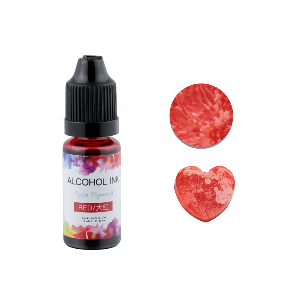10ml Epoxy Resin Diffusion Pigment Resin Pigment Alcohol Ink Liquid Colorant Dye Diffusion Ink for Epoxy Dyeing Jewelry Making