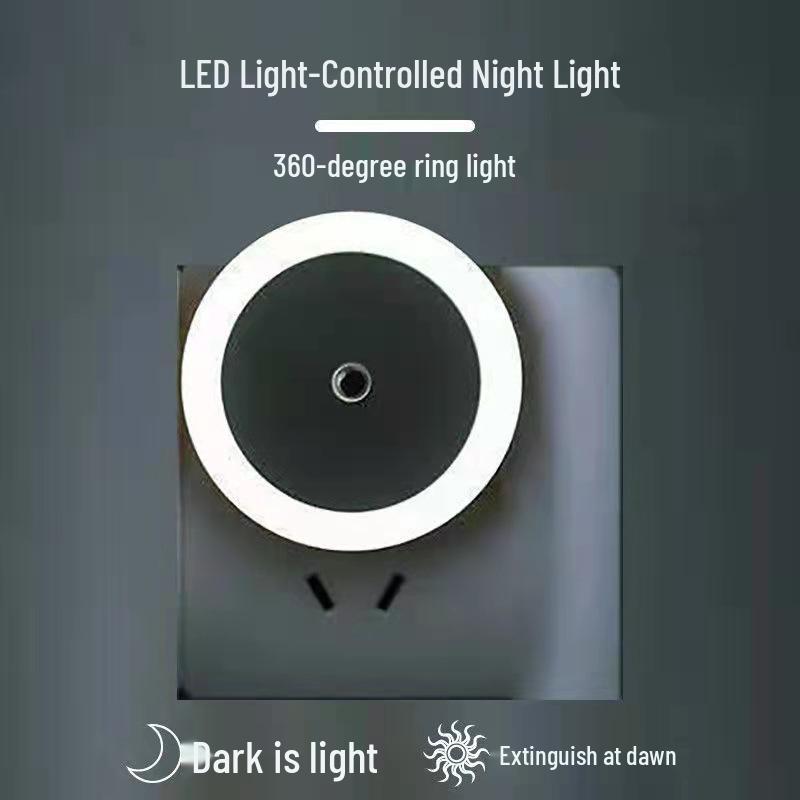 LED Night Light Plug-in: Eye-Friendly, Energy-Saving Lamp for Bedroom, Nursery, or Staircase
