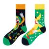 Asymmetric Colorful Christmas Cotton Socks for Couples