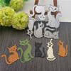 Animal Cat Metal Cutting Dies for Diy Handmade Dies Stencils Decorative Paper Card Making Dies Embossing