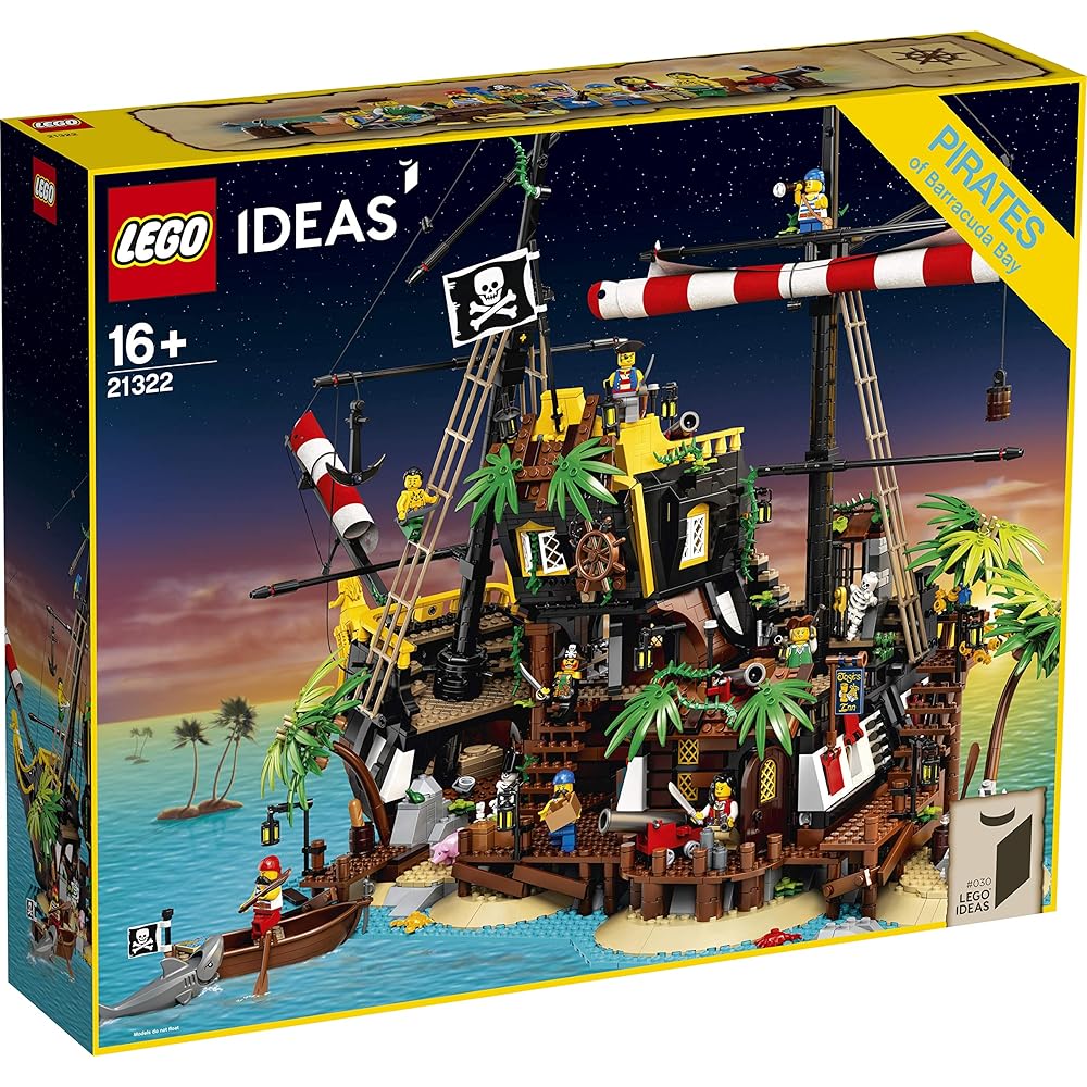 LEGO Ideas Captain Redbeard s Pirate Island Set 21322 Building Toy for Kids