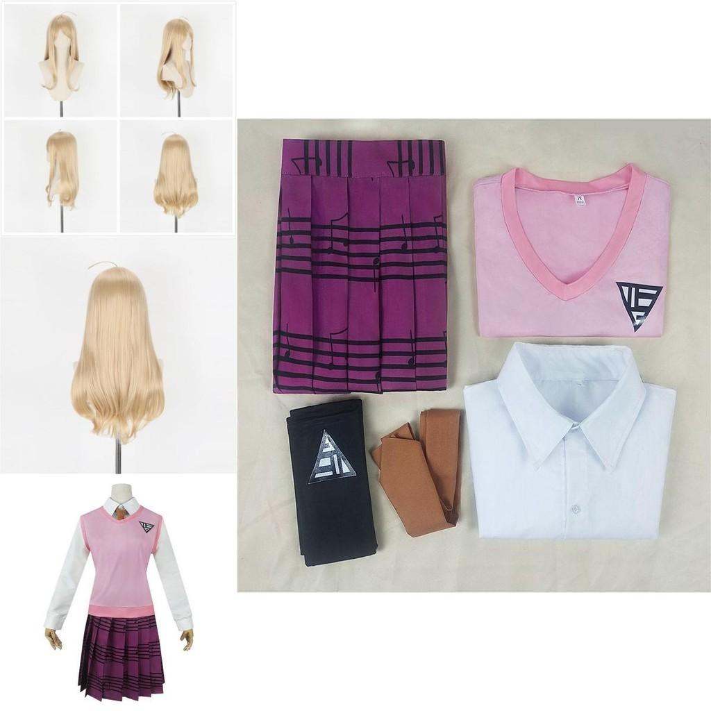 Danganronpa V3 Akamatsu Kaede Cosplay Costume Full Set Exquisite Uniform Design
