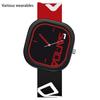 New Silicone Strap Irregular Square Watch for Boys and Girls  Trendy  Cool  Simple and Personalized Children's Watch