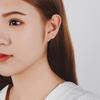 Elegant Clip On Ear Cuff With Crystals Accent Comfortable Copper Without Piercing Ear Jewelry for Women