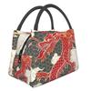 Asian Tradition Dragon Totem Insulated Lunch Bags for School Office Chinese Mythology Waterproof Thermal Cooler Lunch Box Women