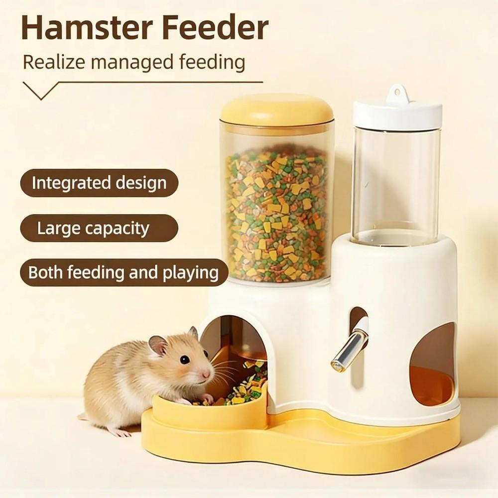 Abnehmbare Basis Hamster-Futter Napf Auslaufsicher Haustier Wasserflasche Automatischer Futterspender Für Innenbereich