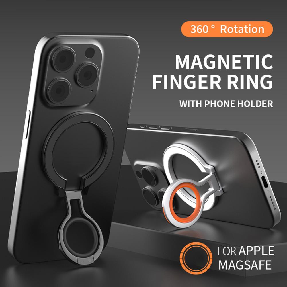 Magentic Phone Ring Holder 360 Degree Rotation Phone Ring Kickstand Adjustable Phone Grip Holder Stand for MagSafe Accessories
