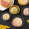 100pcs Round Mooncake Inner Tray Plastic Moon Cake Holder Pastry Packaging Boxes  Bakery