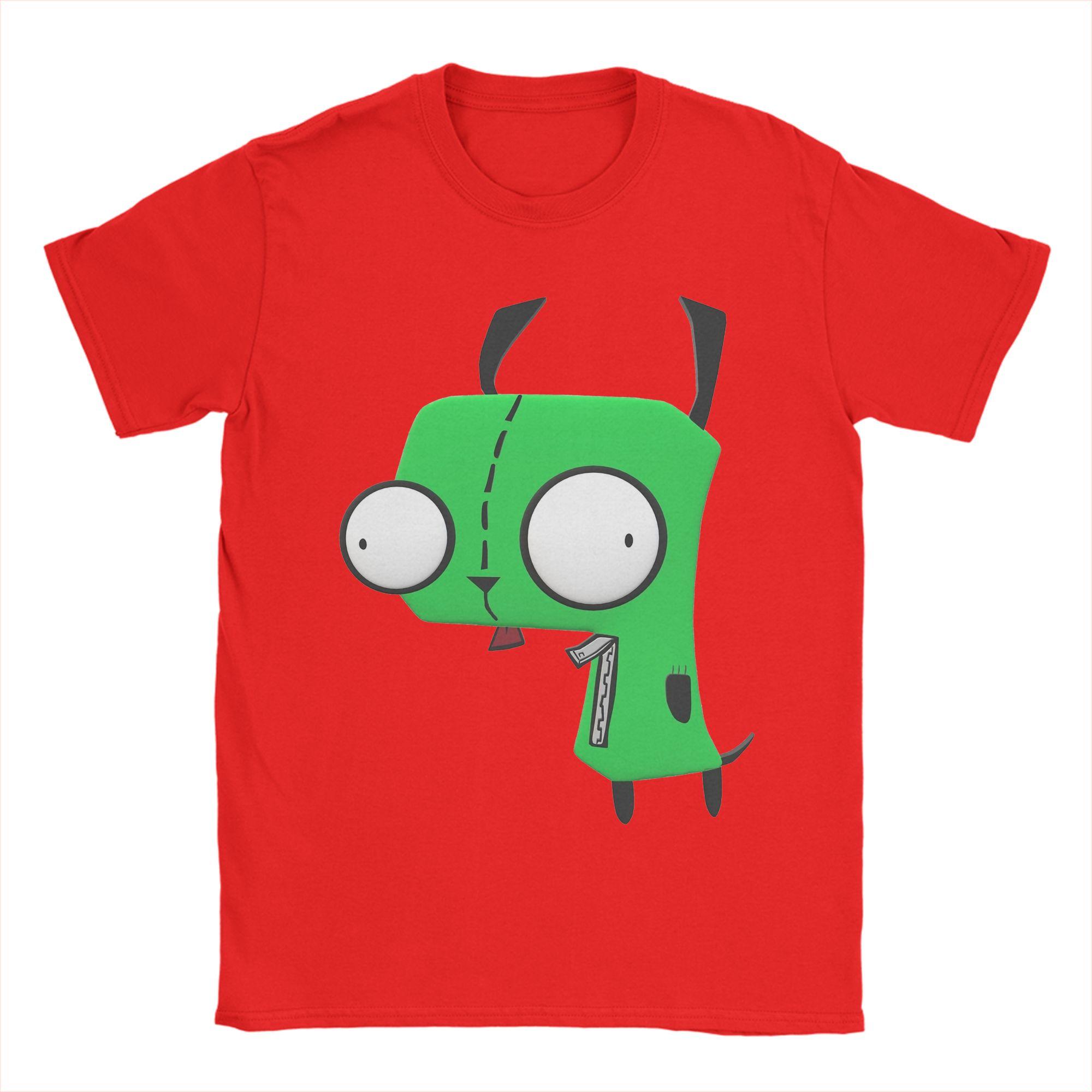 Gir Invader Zim T Shirt Unisex 100 Cotton Vintage TShirts Crewneck  Tees Short Sleeve Clothes Birthday Gift S