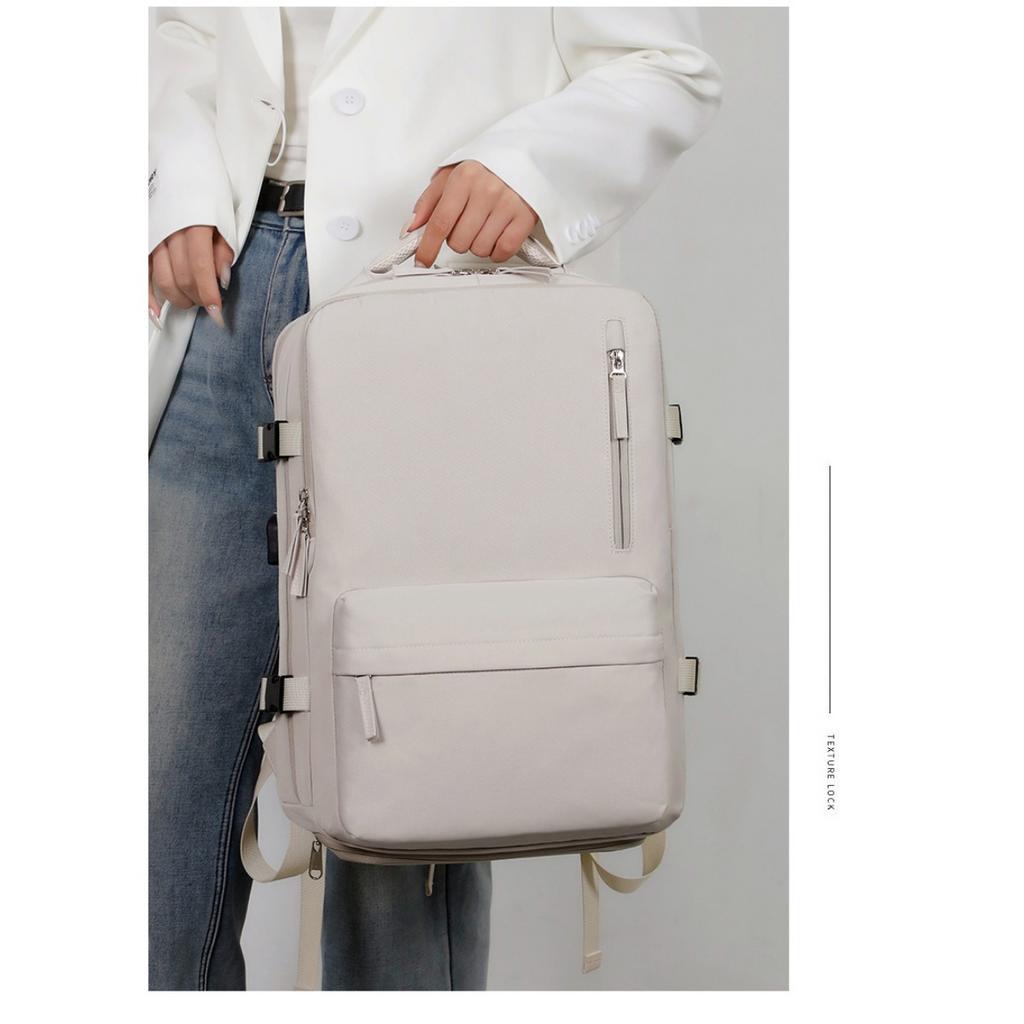 Large Capacity Backpack with Independent Shoe Compartment and Dry Wet Separation Backpack for Short Distance Travel, College Student Computer Backpack