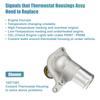 uxcell Engine Thermostat Housing Assembly Outlet Thermostat Fits Chevrolet Silver Ado 2500 1999-2003 Number 12571261